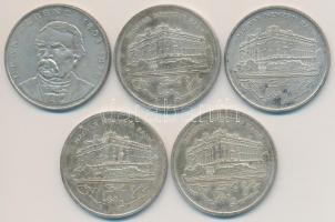 1992-1994. 200Ft Ag (5x) "MNB" + "Deák" T:2 patina