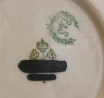 Rosenthal mokkás csésze és alj, jelzett (P&S), kézzel festett aranyozás, hibátlan