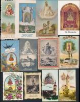 cca 1920-1970 24 db kegyhelyekről származó szentkép, közte több lithóval