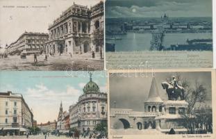 Budapest - 122 db RÉGI városképes képeslap, pár 1900 előtti lappal, néhány lap többszörös másodpéldá...