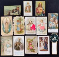 cca 1908-1970 100 db szentkép, közte több lithóval / 100 holy cards
