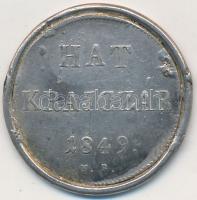 1849NB 6kr Ag, keretben T:3 forrasztásnyom