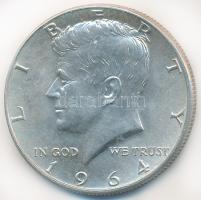 Amerikai Egyesült Államok 1964. 1/2$ Ag Kennedy T:2  USA 1964. 1/2 Dollar Ag Kennedy C:XF