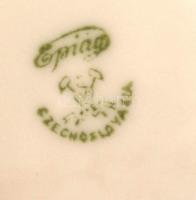 Epiag mokkás csésze és alj, matricás, jelzett, hibátlan