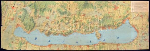 cca 1960 A Magas-Tátra és a Balaton turista térképe az 1960-as évekből