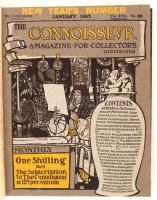 1907 The Conoisseur. A Magazine for Collectors Illustrated. 17. évf. 65. sz., angol gyűjtői magazin újévi lapszáma, benne számos érdekességgel. Foltos vászonkötésben, egyébként jó állapotban.