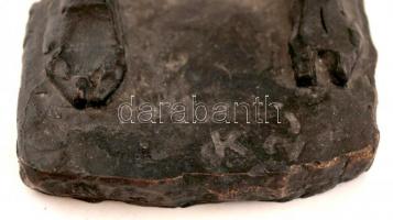 Kerényi Jenő (1908-1975): Próféta. Bronz, jelzett,  m:41  cm