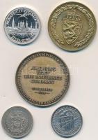 5db-os vegyes külföldi emlékérem tétel, közte Amerikai Egyesült Államok 1972. "Apollo 16 / Ötöd...