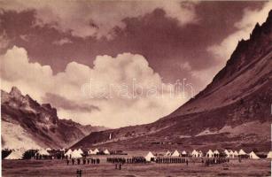 Bivouac en Montagne / bivouac on the mountain, French military camp