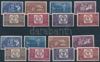 Centenary of Romanian stamp perforated and imperforated set, 100 éves a román bélyeg fogazott és vágott sor