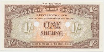 Nagy-Britannia/katonai kiadások 1962. 1Sh lyukasztással érvénytelenített T:I Great-Britain/British Armed Forces 1962. 1 Shilling, cancelled with 2 holes C:UNC