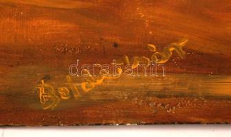 Boldizsár jelzéssel: ABBA, olaj, farost, 82,5×68,5 cm