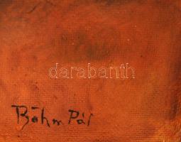 Böhm jelzéssel: Mulatozás, olaj, vászon, díszes fa keretben, 54,5×41,5 cm