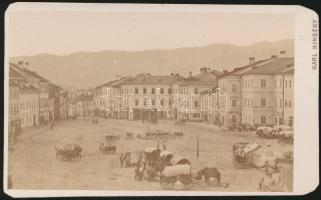 1875 Besztercebánya keményhátú fotó. (Karl Kinszky fotó) / Bistrica vintage photo 7x11 cm