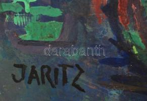 Jaritz jelzéssel: Növények, olaj, farost, 79,5×50 cm