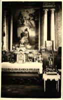Gombos, Bogojeva; Szent László oltár, templom belső / church interior, altar