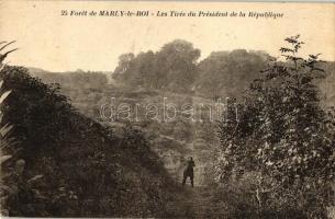 Foret de Marly-le-Roi - Les Tirés du Président de la Republique / Marly-le-Roi Forest, President of the French Republic, probably Armand Falliéres