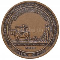 DN "Keszthelyi Agrártudományi Egyetem" Br emlékérem az egyetem címerével (75mm) T:2