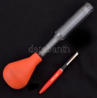 Akkumulátor savfokoló leírással, saját dobozában, h: 25 cm