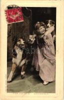 NAie Pas Peur - Kinderspiel / Child with dogs, s: Eibley (Rb)