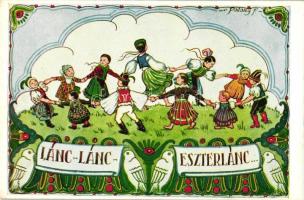Lánc-Lánc-eszterlánc... / Hungarian folksong, dancing children, folklore, s: Pataky Ferenc