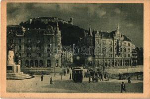 Ljubljana, Stritarjeva ulice / street, tram (EK)