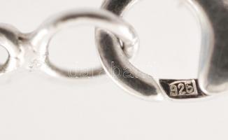 Ezüst (Ag.) pancer karlánc, jelzett, h: 19 cm, nettó 5,8 g