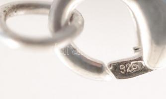 Ezüst (Ag.) pancer nyaklánc, jelzett, h: 51 cm, nettó 17 g