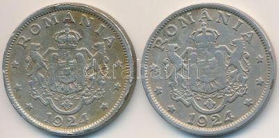 Románia 1924. 2L Cu-Ni (2xklf) T:2,2- ph.
Romania 1924. 2 Lei Cu-Ni (2xdiff) C:XF,VF edge error