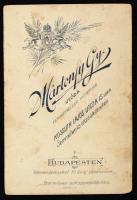 cca 1900 Katona keményhátú fotója / Soldier photo 11x17 cm