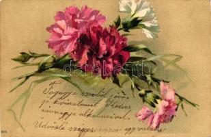 Flowers, carnation, litho (EK)