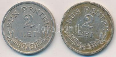 Németország / Weimari Köztársaság 1924D 10pf Al-Br + Románia 1924. 2L Cu-Ni (2xklf)  T:2,2- ph.
Ger...