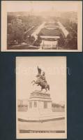 cca 1870 Bécs 2 db keményhátú fotó / cca 1870 Vienna 2 photos 7x11 cm