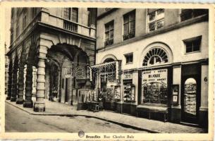 Brussels, Bruxelles; Rue Charles Buls / street, N. Tivadars bazaar shop