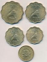 Paraguay 1950. 1c Al-Br + 1953. 10c Al-Br + 15c Al-Br + 25c Al-Br + 50c Al-Br T:2 
Paraguay 1950. 1...