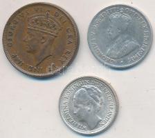 Vegyes: Ausztrália 1927. 3p Ag "V. György" + Kanada / Új-Fundland 1942. 1c Br "VI. Gy...