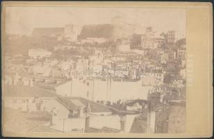 cca 1870 Triest keményhátú fotó / Trieste vintage photo 16x11 cm