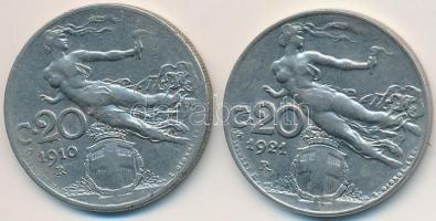 Olaszország 1910R 20c Ni + 1921R 20c Ni T:2,2-
Italy 1910R 20 Centesimi Ni + 1921R 20 Centesimi Ni ...