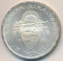 1938. 5P Ag "Szent István" T:2
Adamo P8.1