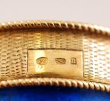 cca 1980 Aranyozott ezüst (Ag.) miniszteri dísztőr kovácsolt acél kétélű pengével, tenyésztett gyöng...