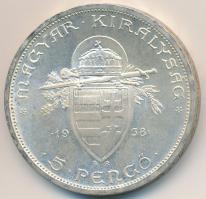 1938. 5P Ag "Szent István" T:2
Adamo P8.1