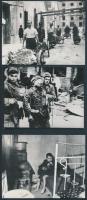 Budapesti életképek 1945-ből, régi fotók modern másolatai, 16 db fotó, 9x12 cm