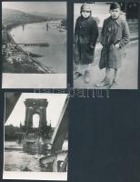 Budapesti életképek 1945-ből, régi fotók modern másolatai, 16 db fotó, 9x12 cm