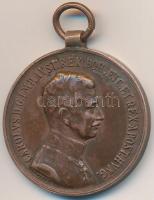 1917. Bronz Vitézségi Érem IV. Károly / Fortitudini mellszalag nélkül. Szign: Kautsch T:2 Hungary 1917. Medal for Bravery without ribbon Br. Sign: Kautsch C:XF