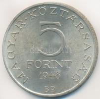 1948. 5Ft Ag "Petőfi" T:2