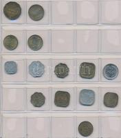 64db-os vegyes külföldi fémpénz tétel, piros "MÜNZEN" érmetartó albumban T:vegyes
64pcs o...