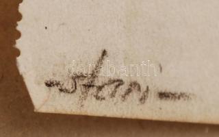 Sostarics Lajos (1896-1968): Vázlaok, ceruza, papír, jelzett, kartonra ragasztva, 14,5×19,5 ill. 15×...