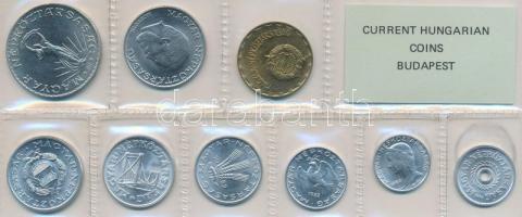 1982. 2f-10Ft 9db klf, érmés forgalmi sor fóliatokban T:1