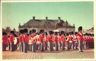 5 db megíratlan, régi katonai témájú motívumlap, díszszemle, katonazenekar / 5 old, unused military ...