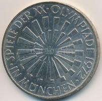 NSZK 1972D 10M Ag "Olimpia-München / Spirál" T:2
FRG 1972D 10 Mark Ag "Olymics Munic...
